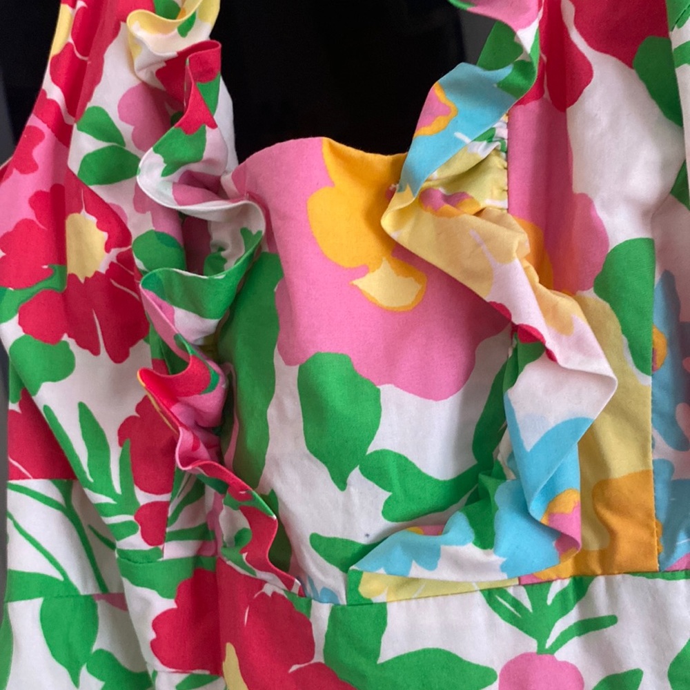 A Lilly Pulitzer sundress halter top with pockets